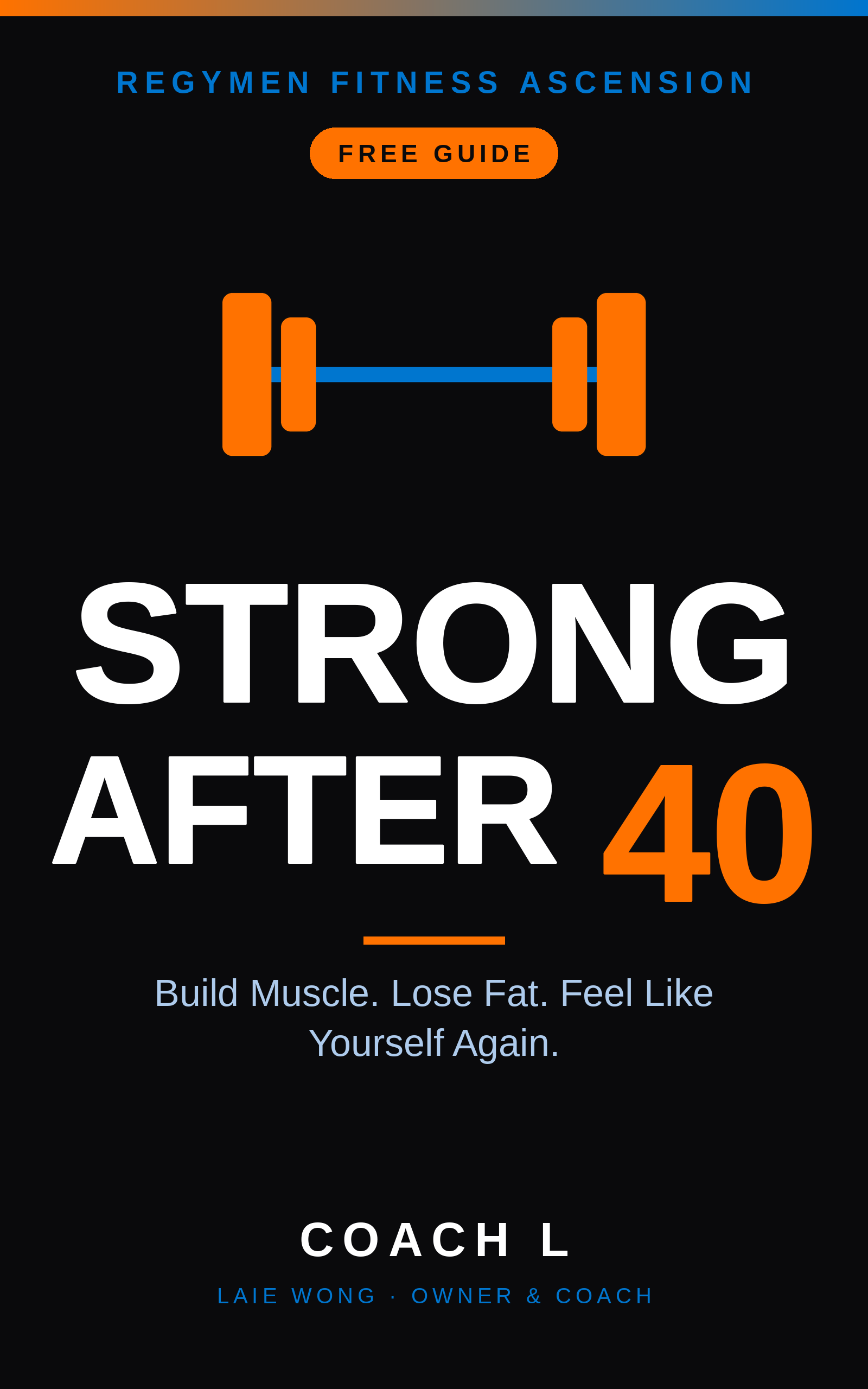 Strong After 40 book cover by Coach L