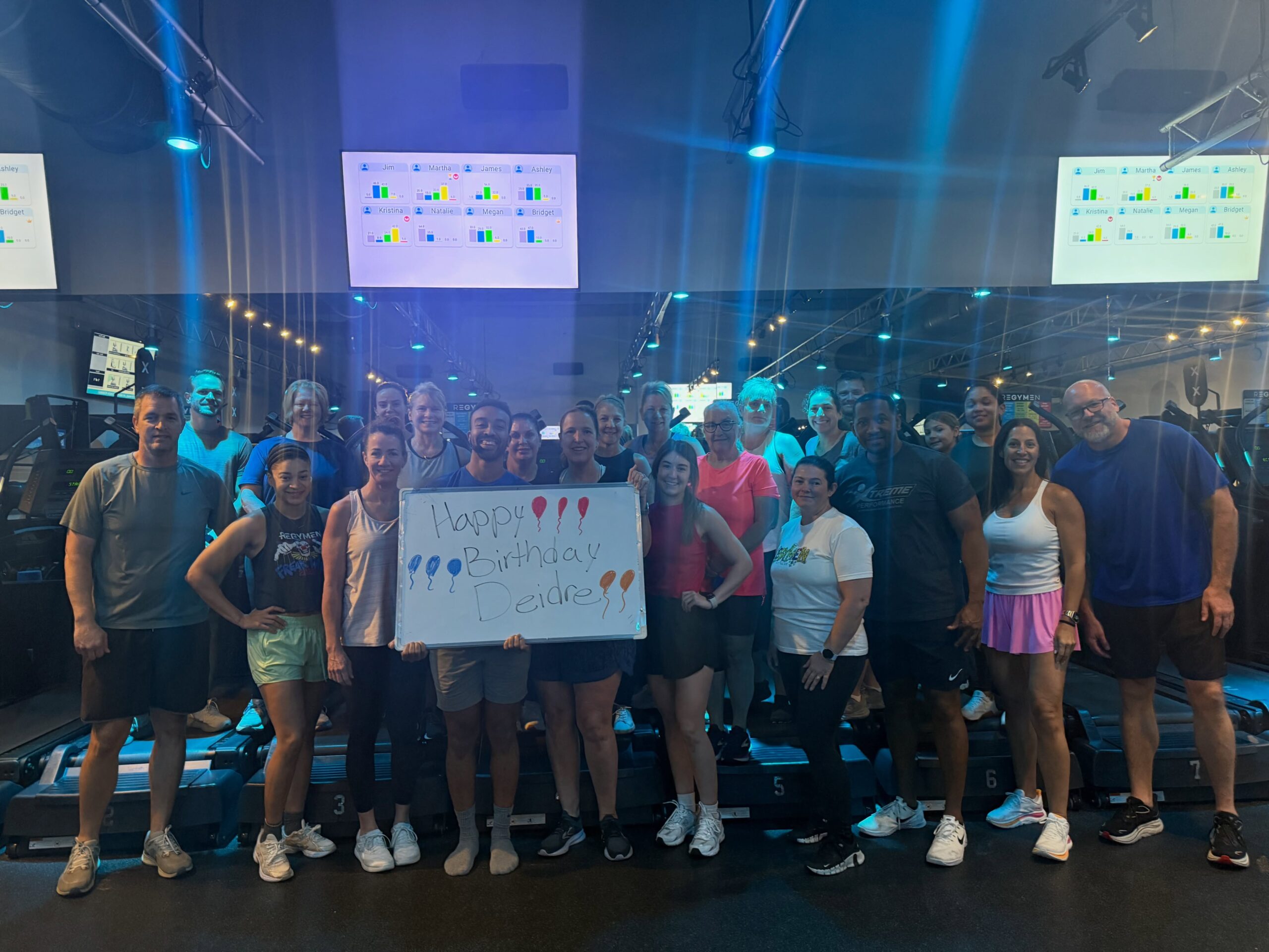 A coach-led workout class at Regymen Fitness Ascension in Gonzales